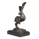 Leaping Rabbit on Pedestal - Image 2