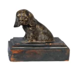 Seated Dog on Pedestal - Image 2