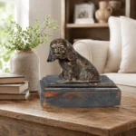 Seated Dog on Pedestal