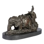 Playful Elephants on Pedestal - Image 4