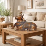 Reclining Nandi Statue