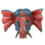 Painted Elephant Head - Image 2