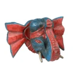 Painted Elephant Head - Image 4