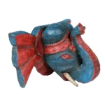 Painted Elephant Head - Image 5