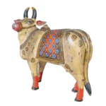 Hand-Painted Cow Statue - Image 4