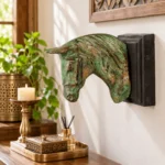 Carved Horse Head Bracket