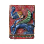 Carved Elephant Lion Panel - Image 2
