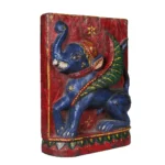 Carved Elephant Lion Panel - Image 4