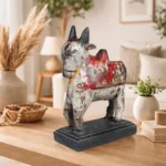 Painted Nandi Statue