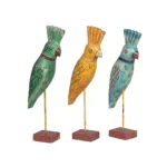Painted Parrot on stand - Image 2