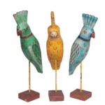 Painted Parrot on stand - Image 5