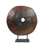 Weathered Wheel on Stand - Image 2