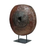 Weathered Wheel on Stand - Image 4