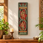 Carved Twin-Figure Panel