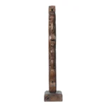 Textured Wood Sculpture - Image 2