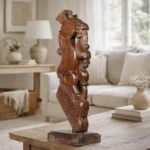 Textured Wood Sculpture