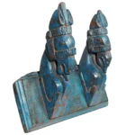 Carved Horse Head Duo - Image 2
