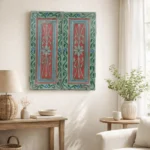Painted Floral Shutter Panel